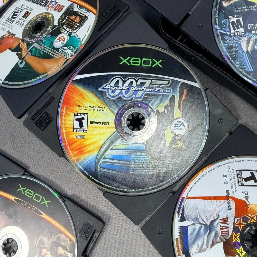 Microsoft Xbox Game Disc Lot 12 Games Multicolor Action Sports Racing Gaming‎